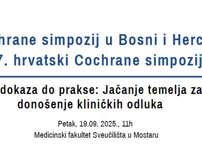 3. Cohrane simpozij u Bosni i Hercegovini